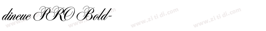 dineue PRO Bold字体转换